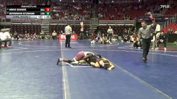 3A-132 lbs Cons. Round 2 - Jefferson Sitzmann, LeMars vs Amos Guanue, Dowling Catholic
