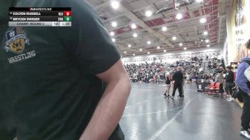 132 lbs Champ. Round 2 - Brycen Swiger, Saint Ignatius vs Colton Russell, Olentangy Liberty