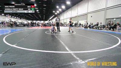 90 lbs Rr Rnd 3 - Kaili Prose, MOJO K-6 vs Avriella Pretty Bear, Shelton Wrestling Academy K-6