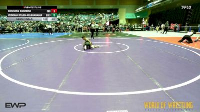 52 lbs Semifinal - Brooks Sombke, Sniper Wrestling Academy vs Zedidiah Pelen-Keliihananui, Golden Back