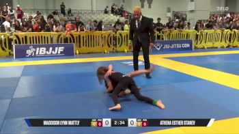 Athena Esther Stanev vs Maddison Lynn Mattly 2025 American National IBJJF Jiu-Jitsu Open Championship