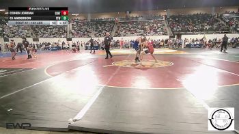 138 lbs Round Of 64 - Cohen Jordan, Central Middle School vs CJ Anderson, Pryor Tigers Wrestling