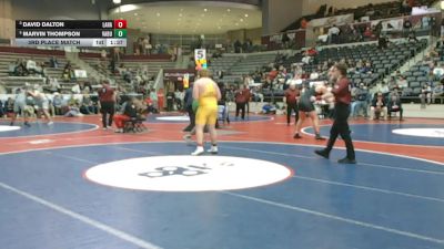 5A 285 lbs 3rd Place Match - David Dalton, Lake Hamilton vs Marvin Thompson, Van Buren