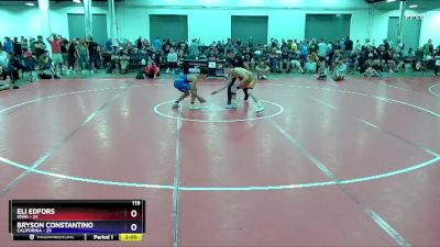 119 lbs Semis & 3rd Wb (16 Team) - Eli Edfors, Iowa vs Bryson Constantino, California