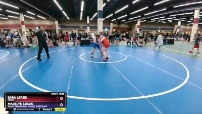 235 lbs Cons. Semi - Sara Lepsis, Texas vs Madelyn Lucas, Plano Senior High School Wrestling