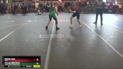 100 lbs Cons. Round 1 - Myles Bertsch, Anna Youth Wrestling vs Payge Oda, GWA