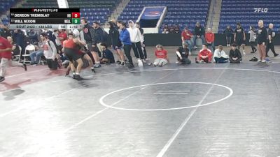 138 lbs 5th Place - Dereon Tremblay, New Bedford vs Will Nixon, Wellesley