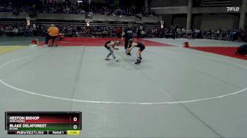 72 lbs Cons. Semi - Blake DeLaForest, Blaine vs Heston Bishop, Park Rapids