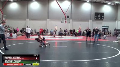 90 lbs Cons. Round 1 - Kyleigh Woods, Hazel Green Youth Wrestling vs Grayson Fischer, Tiger Youth Wrestling