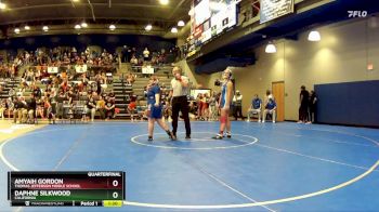 155-168 lbs Quarterfinal - Daphne Silkwood, California vs Amyaih Gordon, Thomas Jefferson Middle School