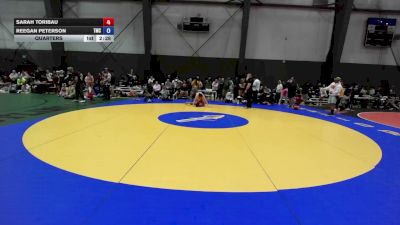 170 lbs Quarters - Sarah Toribau vs Reegan Peterson, Toledo Mat Club
