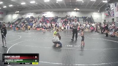 40 lbs Quarterfinal - Sunny Williams, KC Elite Training Center vs Maverick Hubbard, JET Wrestling Club