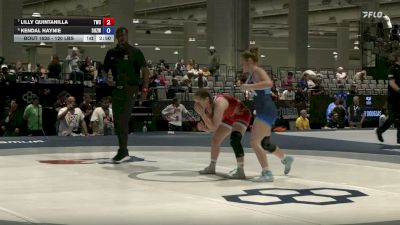 120 lbs 3rd Place Match - Lilly Quintanilla, Thermopolis Wrestling Club vs Kendal Haynie, Daughters Of Zion Wrestling