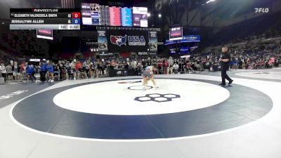 115 lbs Champ. Rd Of 64 - Elizabeth Valenzuela Smith, AZ vs Jessalynn Allen, AL