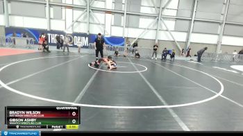 67 lbs Quarterfinal - Bradyn Wilson, Mat Demon Wrestling Club vs Gibson Ashby, Wasatch Wrestling Club