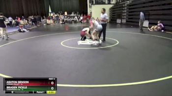 144 lbs Placement - Ashton Benson, Shades Valley vs Braden Pickle, Gardendale Hs