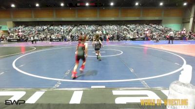 46 lbs Round Of 16 - Evelyn Ramirez, McKinleyville Panthers vs Scarlett Harris, Illinois Valley Youth Wrestling