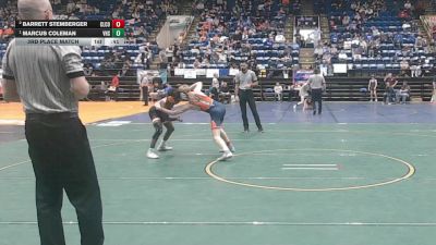 2 - 113 lbs 3rd Place Match - Marcus Coleman, Virginia H.S. vs Barrett Stemberger, Clarke County