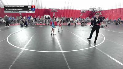 100 lbs Quarters - Grayson Schroeder, Mn Elite vs Ryan Fuenffinger, Jack Pine Savage