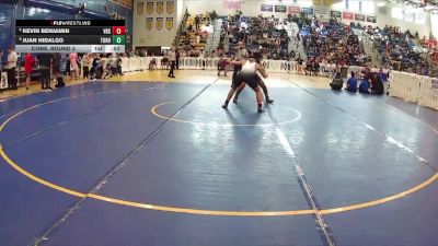 157 lbs Cons. Round 3 - Kevin Benjamin, Vero Beach Senior vs Juan Hidalgo, Tohopekaliga