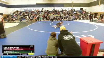 70 lbs Quarterfinal - Logan Crawford, Deer Park Ironman Wrestling Club vs Peter Gibbs, Prometheus Wrestling Club