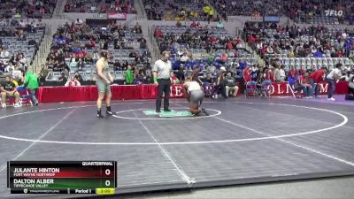 215 lbs Quarterfinal - Julante Hinton, Fort Wayne Northrop vs Dalton Alber, Tippecanoe Valley