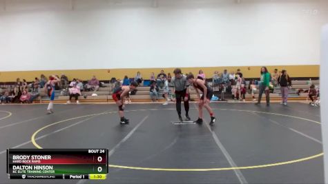 115 lbs Round 2 - Brody Stoner, Hard Rock Rams vs Dalton Hinson, KC Elite Training Center