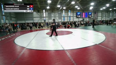 65 kg Cons. Quarters - Mackenzie Blue, Pioneer Wrestling Club vs Kaiulani Garcia, Cowgirls Wrestling Club