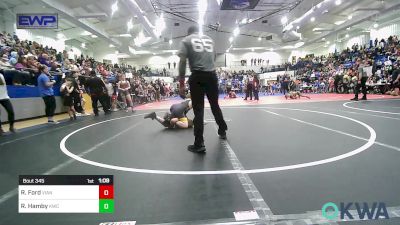 100 lbs Semifinal - Rocky Ford, Vian Wrestling Club vs Rylan Hamby, Keystone Kids Wrestling Club