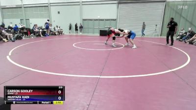 215 lbs 4th Wrestleback (16 Team) - Carson Gooley, Idaho vs Mustafa Hadi, Virginia Blue