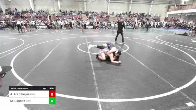 136 lbs Quarterfinal - April Archibeque, Badlands WC vs Marisa Rimbert, Kingdom WC