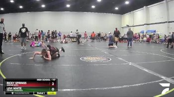 117 lbs 1st Place Match - Ricky Springs, Garage Boys vs Levi White, Combat Athletics