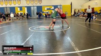 138 lbs Quarterfinals (8 Team) - Jonathan Gonzalez, Suwannee vs Brock Duncan, Baker County