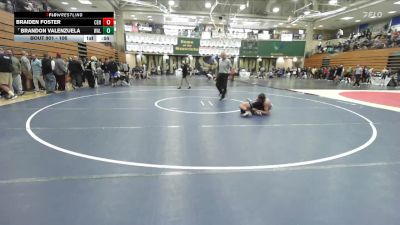 106 lbs Cons. Round 4 - Braiden Foster, Centennial vs Brandon Valenzuela, Walnut