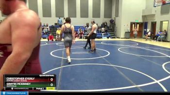 285 lbs Quarterfinal - Christopher Eyerly, Elmore County School vs Griffin Mckinney, Huntsville