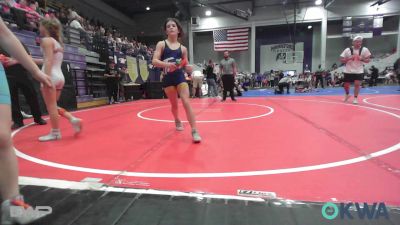 70-78 lbs Rr Rnd 2 - Hanna Lollis, Cowboy Wrestling Club vs Adria Brigge, Mojo Grappling Academy