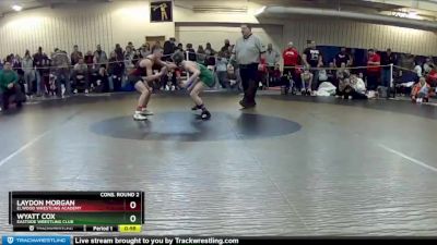 88 lbs Cons. Round 2 - Laydon Morgan, Elwood Wrestling Academy vs Wyatt Cox, Eastside Wrestling Club