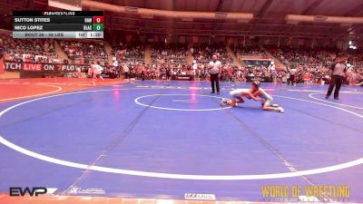 58 lbs Round Of 32 - Sutton Stites, Raw Wrestling Club vs Nico Lopez, Black Fox Academy