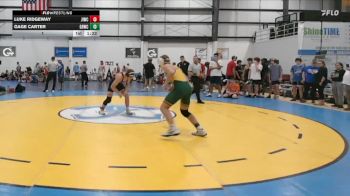 144 lbs 1 - Luke Ridgeway, JAMES ISLAND WRESTLING CLUB vs Gage Carter, GREAT BRIDGE WRESTLING CLUB