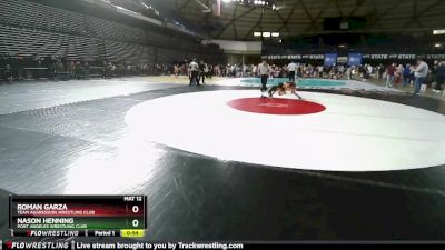 67 lbs Champ. Round 2 - Nason Henning, Port Angeles Wrestling Club vs Roman Garza, Team Aggression Wrestling Club