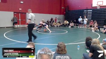 205 lbs Round 7 (8 Team) - Alex Ebert, Cypress Wrestling Club vs Jackson Stoner, Rockwall Training Center