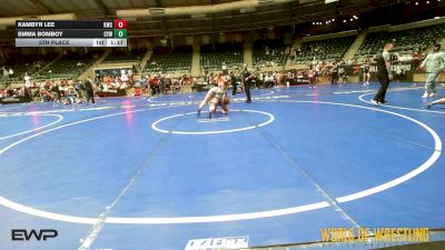 175 lbs 5th Place - Kambyr Lee, Keystone Wrestling Club vs Emma Bomboy, Coweta Tiger Wrestling