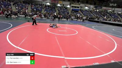 100 lbs Quarterfinal - Leno Fernandez, Widefield Wrestling Club vs Brayson Garrison, Montrose Elite