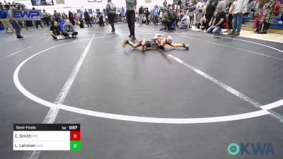 52 lbs Semifinal - Crew Smith, Hinton Takedown Club vs Lynx Lehman, Lexington Wrestling Club