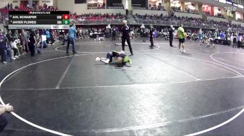 80 lbs Champ. Round 2 - Axl Schaefer, Double Dog Wrestling vs Javier Flores, 308 Wrestling Academy