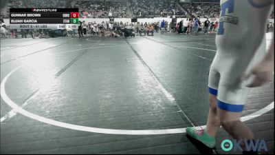 90 lbs Round Of 16 - Braxton Lemmons, Barnsdall Youth Wrestling vs Derek Clark, Tulsa Blue T Panthers