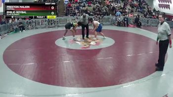 132 lbs Quarterfinal - Preston Malkin, Foothill vs Emilio Roybal, SLAM Academy