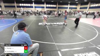 126 lbs Consi Of 16 #2 - Jaxson Young, AATC (All American TC) vs Matthew Archuleta, Center Vikings