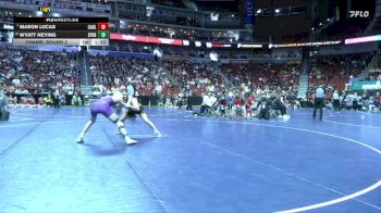 3A-150 lbs Champ. Round 2 - Mason Lucas, Carlisle vs Wyatt Heying, Spencer