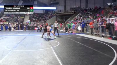 165 lbs Quarterfinal - Madyson Allen, Jr. Kaws vs Tamera Emuedue, Holcomb Wrestling Club